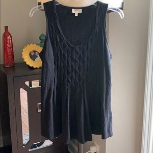 Anthropologie Deletta Black Top